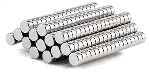 50 Stück starke Neodym-Magnete, runde Magnete für Kunsthandwerk, Hobbys, Whiteboard, Kühlschränke und Büro (4 mm x 2 mm)