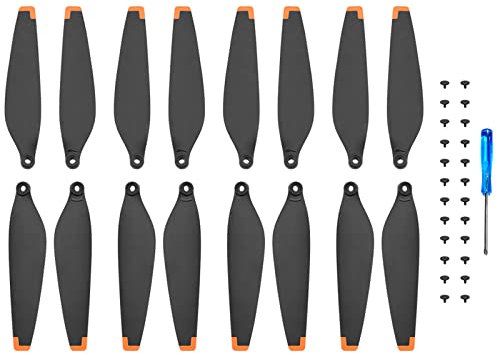 Ainiv DJI Mini 3 Pro Propeller, 16 Stück DJI Mini 3 Propeller Ersatzklingen, Propeller für DJI Mini 3 Pro, Silent Flight Propellerset mit Schraubendreher und 24 Schrauben