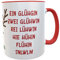 personalisierte Tasse GlühGin Becher Trinktasse spülmaschinenfest (Rentier)