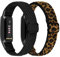 YCHDDER Elastische Nylon Armband kompatibel mit Fitbit Luxe Armband, Solo Loop Einstellbare Atmungsaktives Gemütlich Dehnbarer Sport Uhrenarmbänder Ersatzarmbänder für Fitbit Luxe Herren Damen