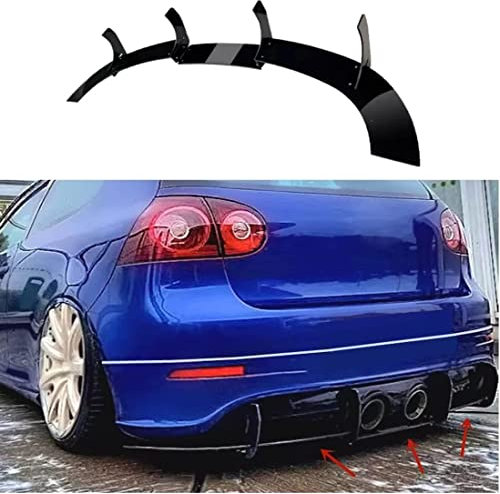 Auto Heckspoiler HeckflüGel Diffusor Lippe für Golf 5 MK5 R32 2006 2007 2008 2009 | Auto Heckspoiler Lippenverkleidung Styling ZubehöR