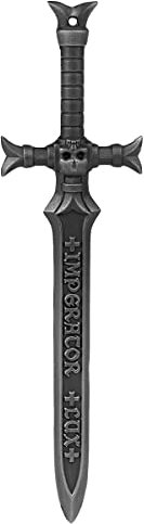 Starforged Warhammer 40000 Black Templars Emperor's Champion Porte-clés pour homme Épée noire, Argenté, taille unique