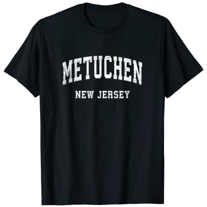 Metuchen New Jersey NJ Athletisches Sportdesign im Vintage-Stil T-Shirt