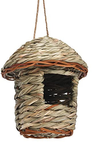 Wmool Handgewebte Stroh Vogel Papagei Schlüpfen Zucht Gras Höhle Garten Versorgung Gras Für Rasen Kolibri Ho House Z6B1 Vögel