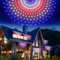 Leisure world 3 Pack 150 LED British Flag Banner Lights,Super Bright UK Half Fan Flag String Lights, Waterproof Patriotic Decoration for National Day, Christmas&Party