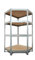 Steinbock Schwerlast-Eckregal - 1.000 kg Tragkraft - HxBxT 180 x 90 x 45 cm - Steckregal mit 4 Böden - 250 kg Fachlast - Made in EU - Werkstattregal aus verzinktem Stahl - Metallregal