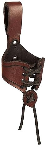 Haveratio Sac de Taille en Cuir pour Hommes Femmes Ceinture médiévale Porte-Corne Ceinture médiévale Porte-gobelet Porte-gobelet Ceinture Accessoire pour Boissons