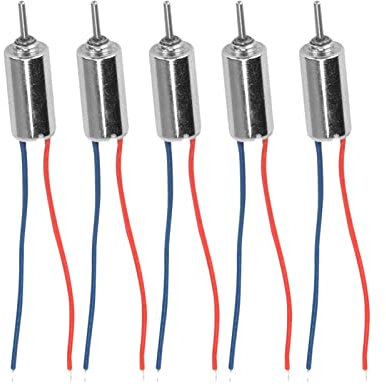 Coreless Motor, 5PCS Micro Coreless Motor Geräuscharmer Hochgeschwindigkeits-Vibrationsmotor Coreless, DC 4,5V Mini-Gleichstrommotoren Ersatz für Modellflugzeuge, Elektronisches Spielzeug