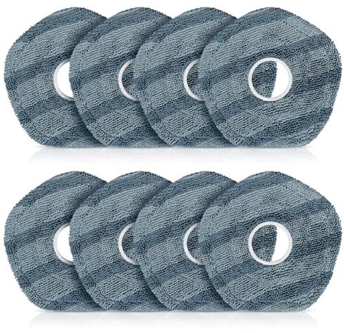 AGOOG 8 Pack Mop Pads Compatible with eufy X10 Pro Omni / X9 Pro Robot Vacuum Cleaner, Spin Cleaning Pads Replacement Accessories Set