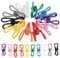 Zhtulck Bag Clips - 40 Pcs Steel & PVC Coated Food Clips for Snacks, Sandwiches, Home Kitchen