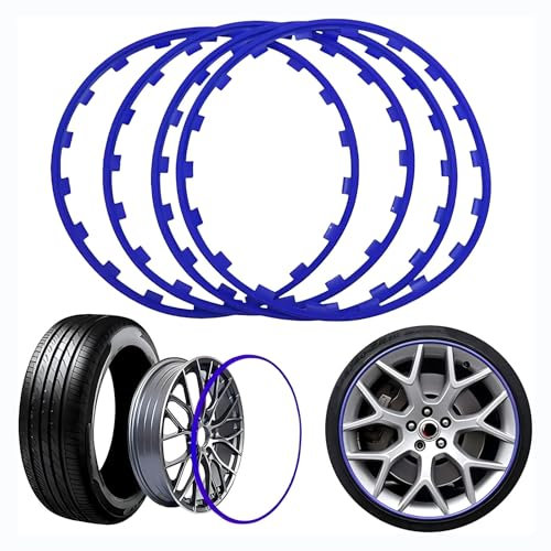 Rim Protector Guard für Renaul𝘵 Trafic 3 Phase 2 GrandPassenger 2019-2021,Schützen Sie die Stahlfelge vor Kratzern,widerstehen Sie Korrosion, verlängern Sie die Lebensdauer der Stahlfelge,4Stück