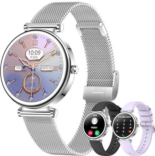 Betatree Reloj Mujer Inteligente con Llamadas, 1,3 Smartwatch con 120+ Modos Deportivo, Reloj Digital Mujer, Monitor Sueño, IP67 Pulsera Actividad Pulsómetro/Podómetro, Smart Watch para Android iOS