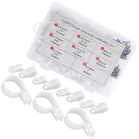OKUMEYR Kabel Clips Satz Außenlichtclips Für Ethernet-kabel Tv-kabel Montageclips Mit Kasten Für Einfache Kabelreparaturen