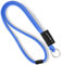 webbomb® Tubular Lanyard zweifarbiges Schlüsselband - rund weich und lang mit Sicherheitsverschluss und Schlüsselring als Schlüsselanhänger Key Chain für Ausweis Handy Schlüssel (sky blau)