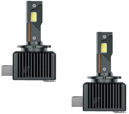 D1s Xenon Brenner,D1s Led,Auto-LED-Scheinwerfer,Xenon-Scheinwerferbirne,Weißes Superhelles Licht,11000LM, 6000K, 120W,CSP4575,Ersatz-Kit(Paar),Geeignet Für Fahrzeuge Mit Glühlampe D1S/R
