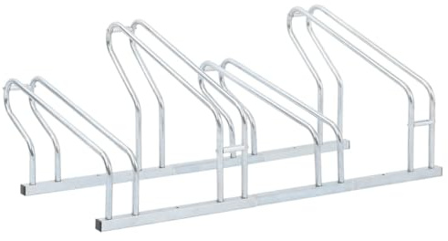 Xichuzi Fahrradständer für 4 Fahrräder Freistehend Verzinkter Stahl, Fahrradhalterung, Bike Stand, Fahrrad Ständer Halter, Fahrradhalter- & -Ständer, Fahrrad Halterungen Wand - 4005575