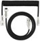 WLGQ Cable De Bobina De Teclado USB Tipo C, Cable USB C A USB A Para Teclado De Juego 6ft (negro)