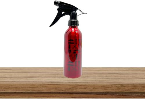Metal Spray Bottle (200ml) – Trendy, High-Pressure Fine Mist Atomizer for Salon, Barber Shop, Home, Gardening, Plants, Hairdressing & Pets – Durable, Adjustable Lightweight Nozzle - 3226 (RED)