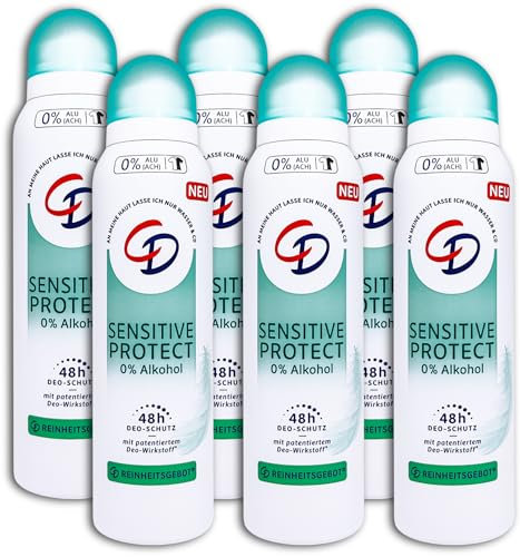 6 er Pack CD Deospray Sensitive Protect Deo Deodorant 6 x 150 ml