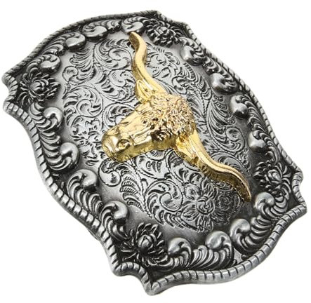 BESPORTBLE Gürtelschnalle Herren Western Vintage Legierung Metallisch Robust Retro Anzug Clips Für Herrenhosen Elegant Und Vielseitig