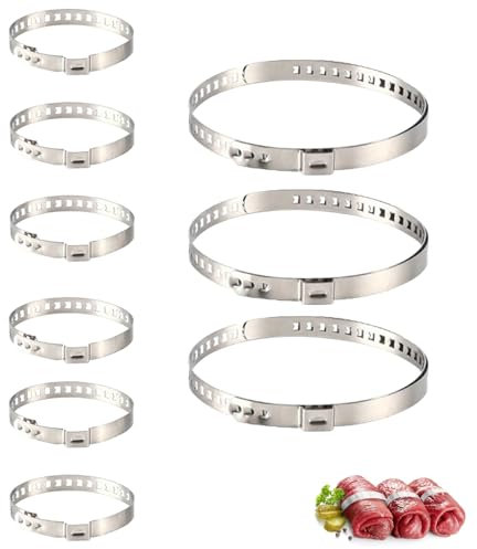 Juego de 9 pinzas de acero inoxidable, con pinchos para barbacoa, agujas de carne, tamaño ajustable, ideal para barbacoas, fiestas, cocina, versátiles