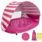YORFULL Tente de Plage Bebe Anti UV 50+, Tente Bebe Portable avec Mini Piscine, Adaptée à la Plage et au Camping, avec Sac de Transport
