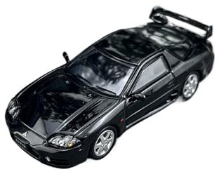 Modellauto Im Maßstab 1:64 Für Mitsubishi 3000GT GTO 1998 Legierung Auto Modell GaChi Modelle Kunst Dekoration Für Die Sammlung(Black)