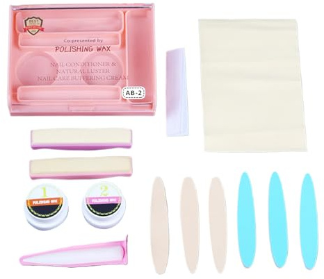 Japanisches Maniküre Kit, Langlebiges Nagelpflege Kit, Professionelles Maniküre Set, Nägelpolierwerkzeug, Reparaturset Für Nagelpuffer Conditioner, Nägelpflegewerkzeuge Für Mädchen Frauen Hause