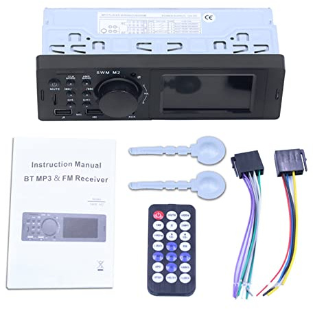 BGAZA Auto Radio 1 DIN Auto MP3 Spieler Fm Funkgeräte TF USB Stereo Bluetooth Fernbedienungstone Telefon Ladegerät Audio -Radio -Modul Multimedia