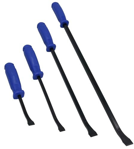 US PRO 4pc Go-Thru Wrecking Pry Bar Set Lever Crow Bars 200mm - 600mm 6767