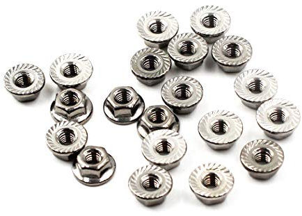 Dadi a flangia M12 Dado a flangia esagonale acciaio inossidabile 304 (confezione da 20)