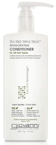 Giovanni Cosmetics Tea Tree Triple Treat Invigorating Conditioner, 24 Oz