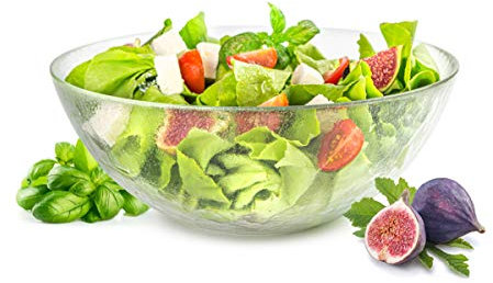 Sendez Große Salatschale 25cm Salatschüssel Servierschale Schüssel Schale Glasschale
