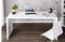 Furniturebox UK White Computer Desk - Enzo Stylish PC, Gaming, Home Office, Bedroom Desk - Contemporary & Practical Work Desk or Even A Vanity Dressing Table (White)