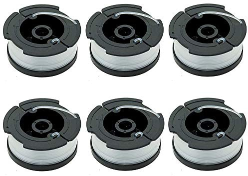 Domybest 6pcs Bobines pour Débroussailleuses Bobine de Fil pour Debroussailleuse 10 Mètres pour Black Decker Coupe Bordures