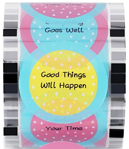 JIAWANSHUN Cup Sealer Film Roll Tea Cup Sealing Film Paper Film Milk Sealing Film 1600pcs per Roll for Plastic and Paper Cup 90/95mm