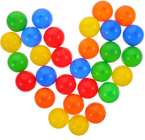 PRETYZOOM 20 Stück Lotteriekugeln Hohlkugeln Tombola Bälle 3cm Teilbare Plastikkugeln Kleine Ball Kugeln zum Befüllen für Partygeschenke Partyspiele Festliche