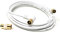 Maincore long Right Angle TV/AV Aerial Antenna Coaxial Cable Lead with Coupler (4m)