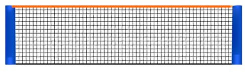 Tragbares Tennisnetz, 4 – 6 m, faltbar, für Badminton und Volleyball, für Kinder und Erwachsene, für Innen- und Außenbereich, Garten, Schulhof, Strand (4,1 m, ohne Rahmen)