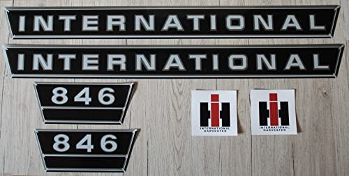 IHC/Mc Cormick Aufkleber international 846 Silber Logo Emblem Sticker Label Set groß