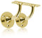 UAP Set of 2 Handrails for Stairs - Heavy Duty Handrail Brackets for Stair Bannister, Modern & Stylish Brackets for Flat Hand Rail (2 Pack, Polished Brass)