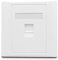 CHJIENJUJIDZ 1 PORT CAT7 RJ45 Panneau mural Cat.7 Douille d'interface LAN pour la prise réseau 10G-White