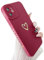 SmoBea Compatible with iphone 11 Case, Cute Gold Heart Pattern Phone Case for Women Girls With Side Small Love Pattern Silicone Protective Shockproof Phone Case (Red)