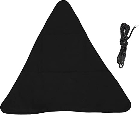 TOPINCN Dreibein-Hocker, Faltbarer Dreieckiger Hocker aus Stoff, Kratzfestes Segeltuch, Campinghocker, Tragbarer Stuhl Zum Angeln, Grillen(Schwarz)