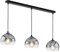 Fischer & Honsel | Pendelleuchte, Amos | sandschwarz| Glas| rauchfarben zu klar| L: 100,00 cm, B: 20,00 cm| Ausl. Decke: 150,00 cm| 3x E27 max. 40,0 Watt| 60838