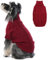 Hjumarayan Hundepullover - Warme Weihnachtspullover Hund mit Beinen, Hundepullover Weihnachten Schöner Hunde Pullover mit Geschirrloch, Hundepulli für Kleine Mittelgroße Hunde (Rot M)