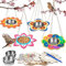 LAMEK 4 Pack DIY Bird Feeder Kits for Kids Make Your Own Bird Feeders Wooden Arts and Crafts for Boys Girls Ornaments DIY to Paint Craft for Fall Winter Garden Outdoor Spring Activities Project