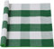 sourcing map Teppich Wohnzimmer Schlafzimmer Kinderzimmer Plaid aus Baumwolle für In- & Outdoor, gewebte, waschbare Buffalo-Teppich mit Karierten Matten Grün-Weiß 60x130cm