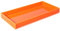 Bandeja acrílica para tocador, maquillaje, perfumes, joyas, 30,5 x 15,2 cm, pequeña bandeja decorativa para baño, tocador, lavabo, encimera de velas, naranja neón