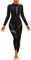 SEAUR Rash Guard Damen Lang UPF 50+ Ganzkörper Badeanzug Slim Fit Reißverschluss Schwimmanzug Sonnenschutz Bademode Schwimmen Surfen - L